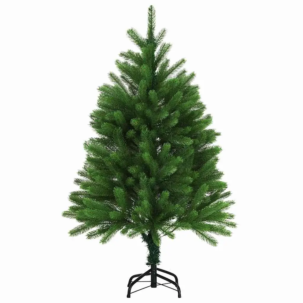 Artificial Pre-lit Christmas Tree 120cm Green Lifelike PE Branches Steel Base