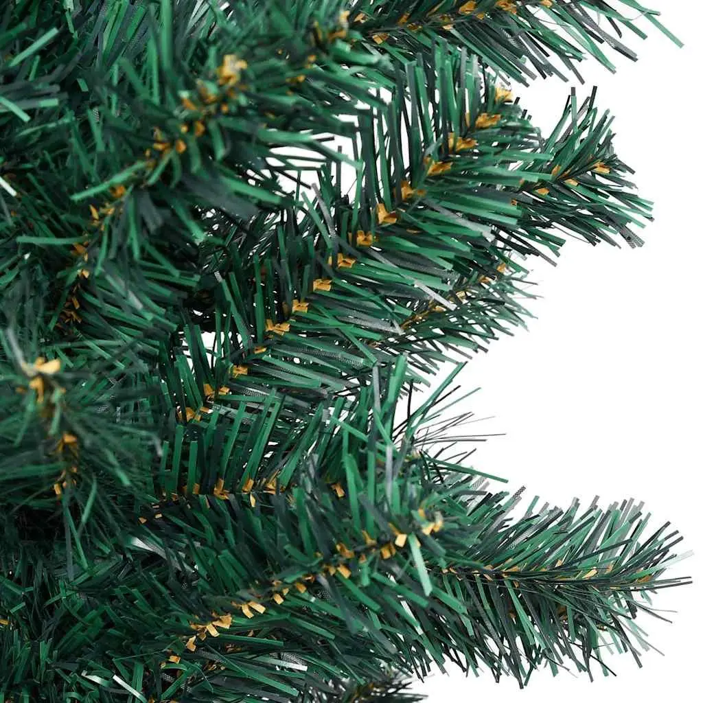 Slim Artificial Christmas Tree Green 120cm Pre-lit with LED Lights