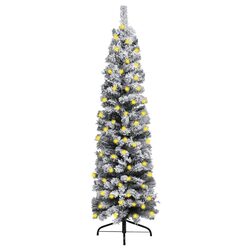 Compact 180cm Pre-lit Green Christmas Tree for the Holidays