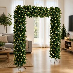 Compact and Stylish 240cm Christmas Tree Arch Decoration