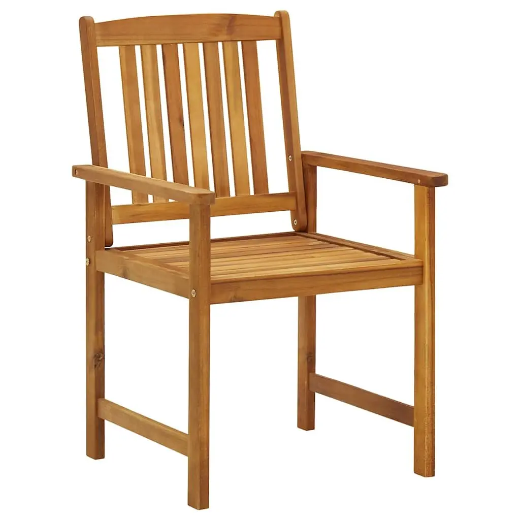 Outdoor Chairs Set 6 pcs Garden Seating Solid Wood Brown Patio Furniture