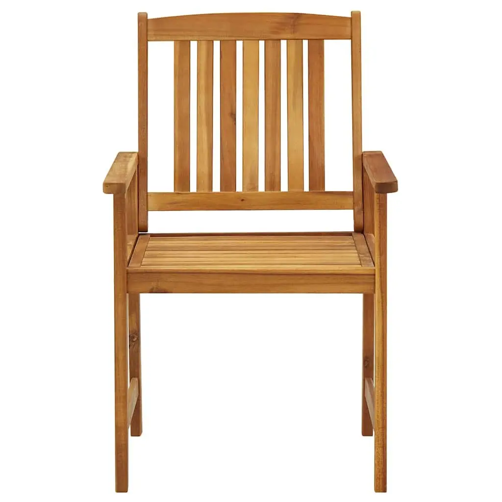 Outdoor Chairs Set 6 pcs Garden Seating Solid Wood Brown Patio Furniture
