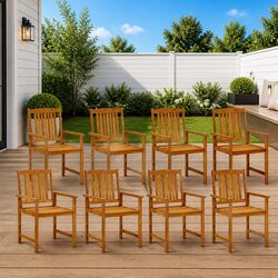 Compact and Sturdy 8-Piece Outdoor Chair Set