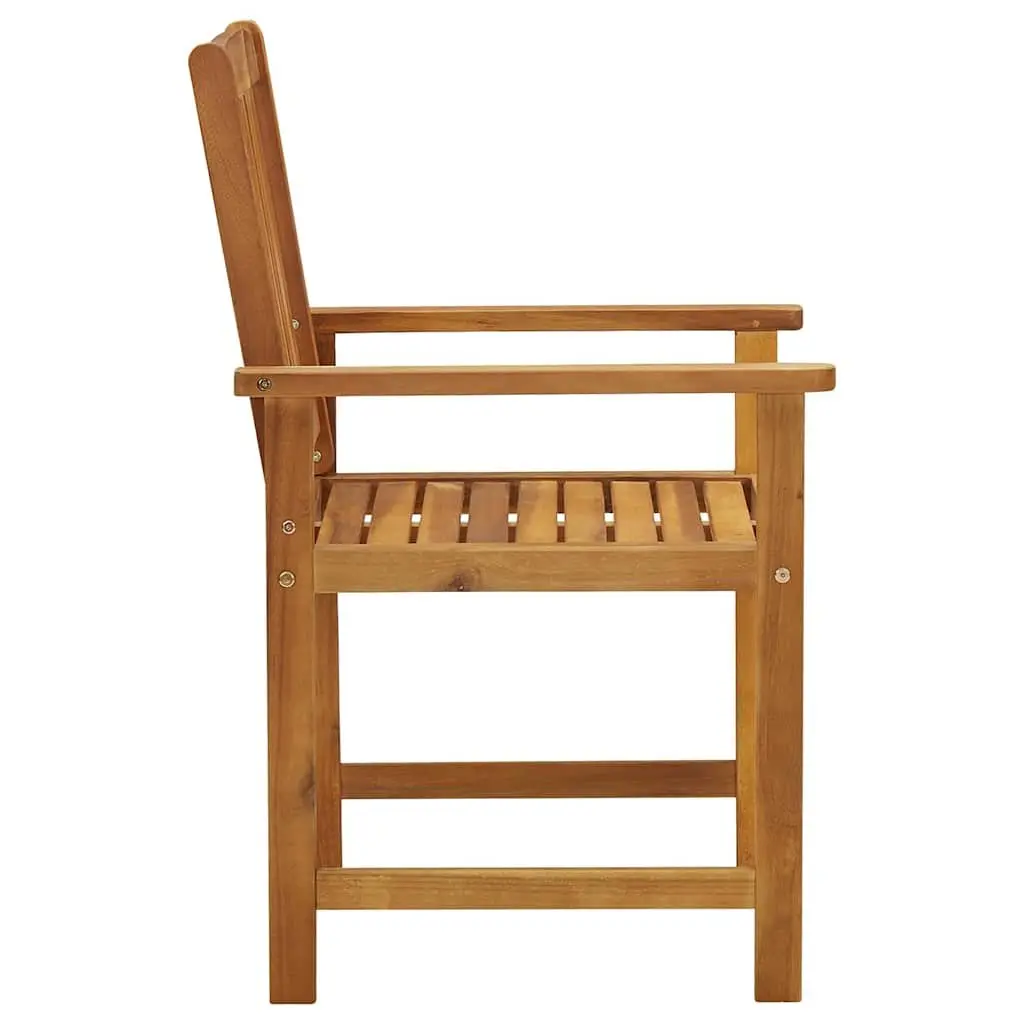Garden Chairs Brown Solid Wood 8 Piece Patio Furniture Set