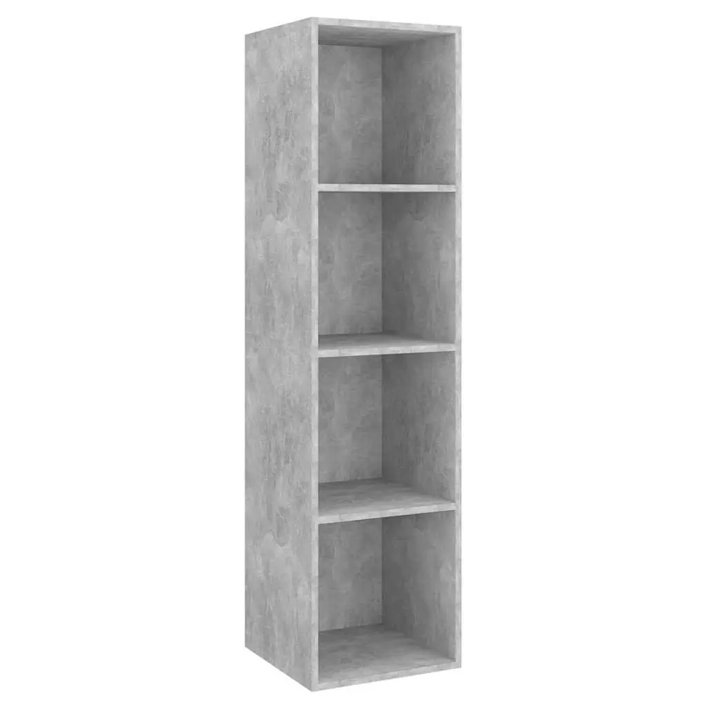 Grey Wall-Mounted TV Cabinet Set