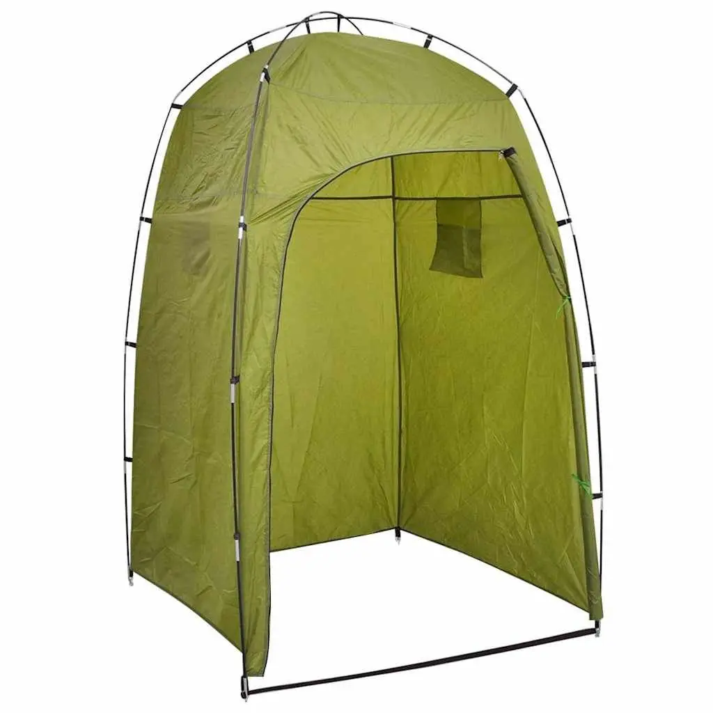 Portable Camping Toilet Shower Tent Green 10L Freshwater Tank Privacy Shelter
