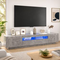 Compact Modern 200cm TV Cabinet with RGB Lighting
