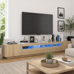 Compact TV Cabinet with RGB LED Lights