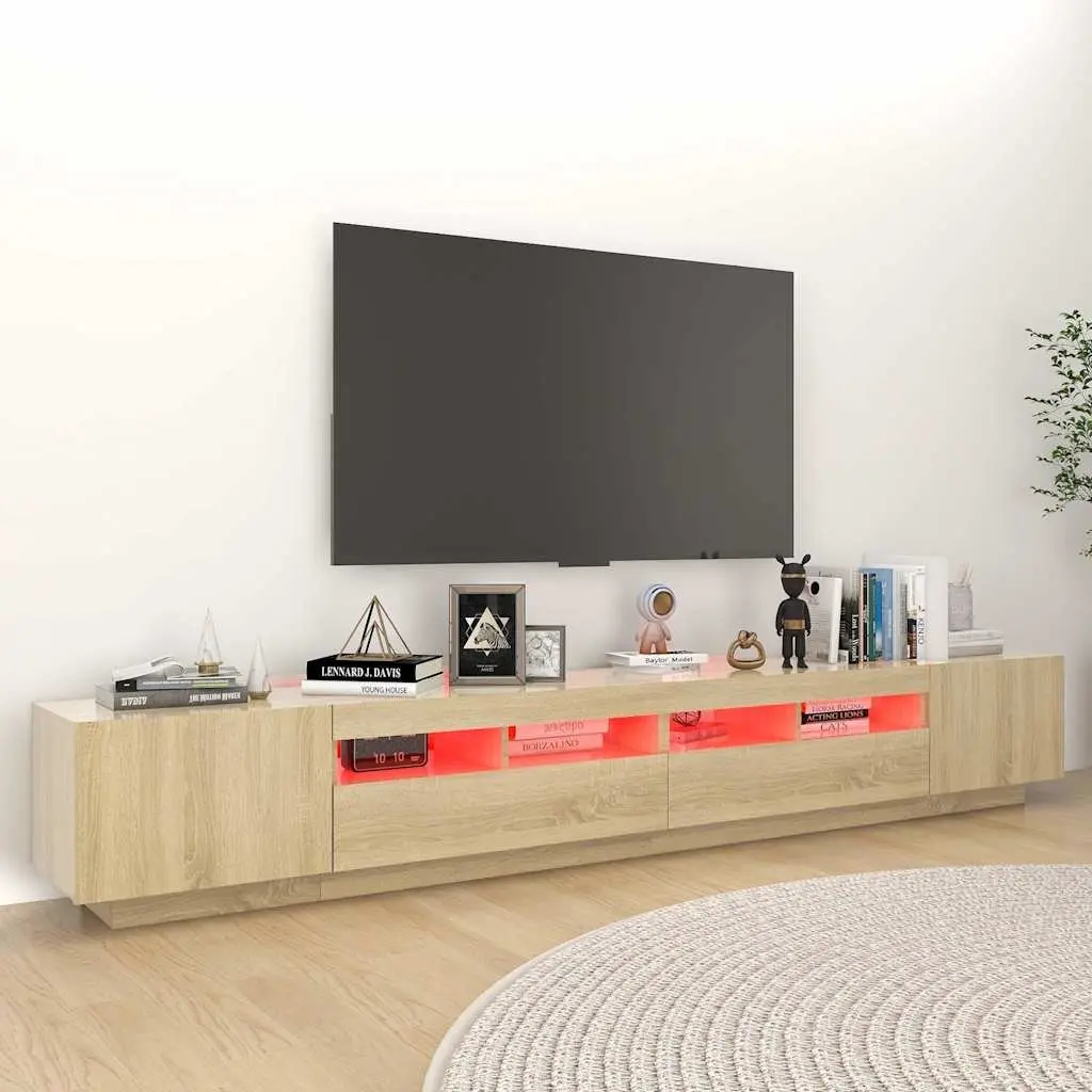 TV Cabinet with RGB LED Lights