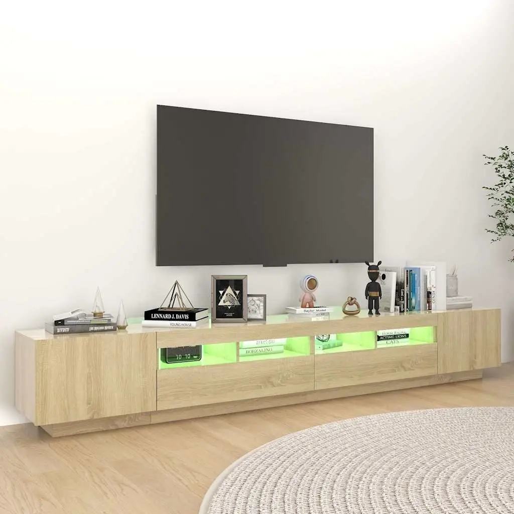 TV Cabinet with RGB LED Lights
