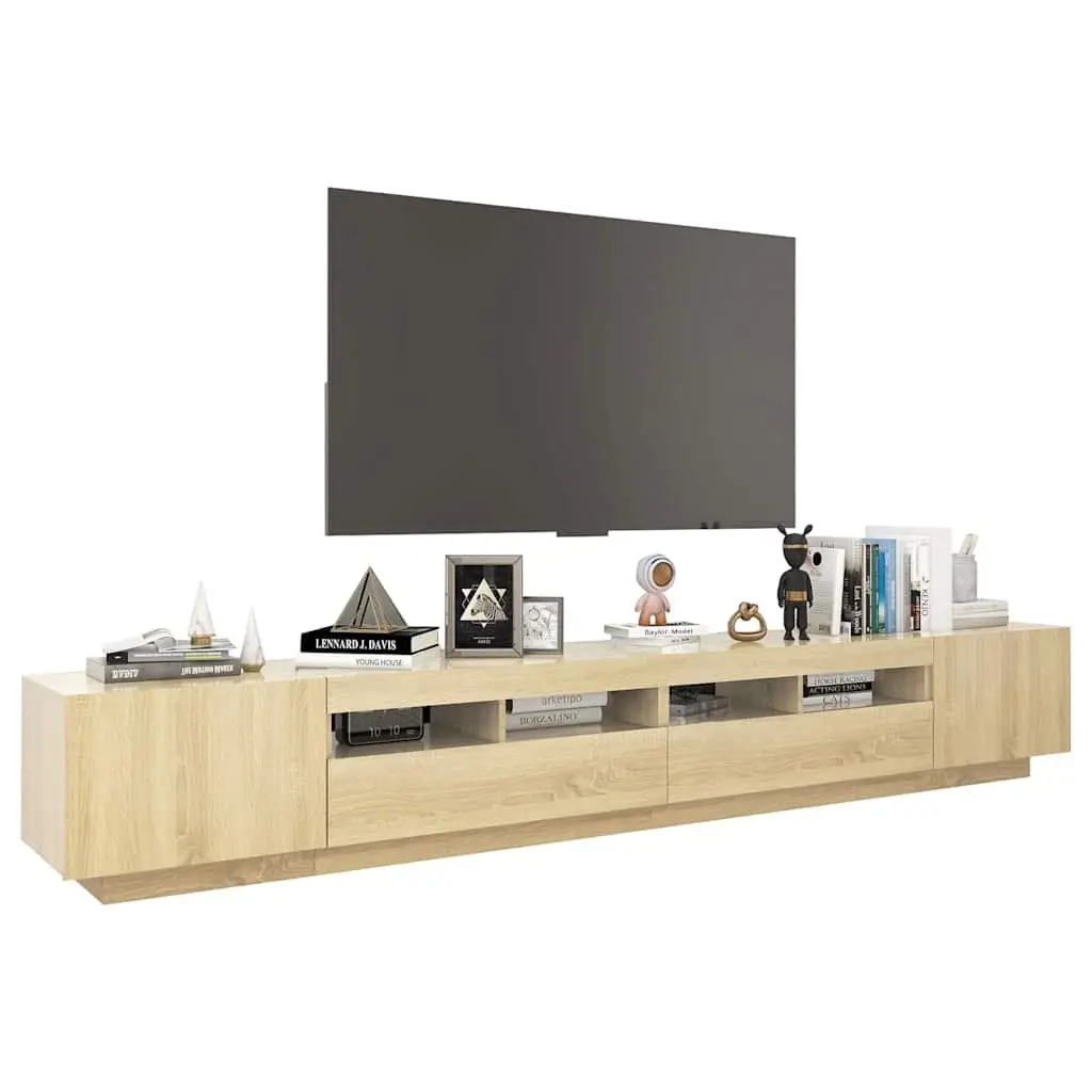 TV Cabinet with RGB LED Lights