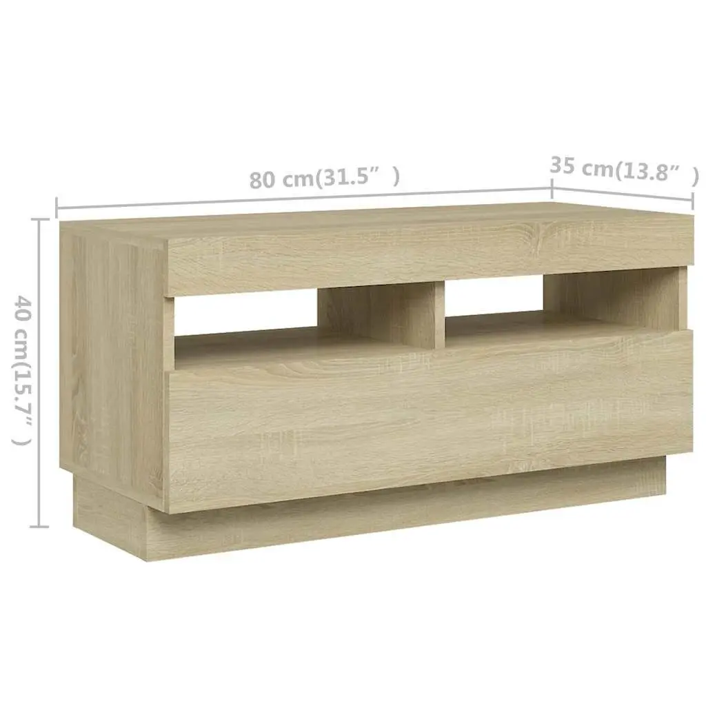 TV Cabinet with RGB LED Lights