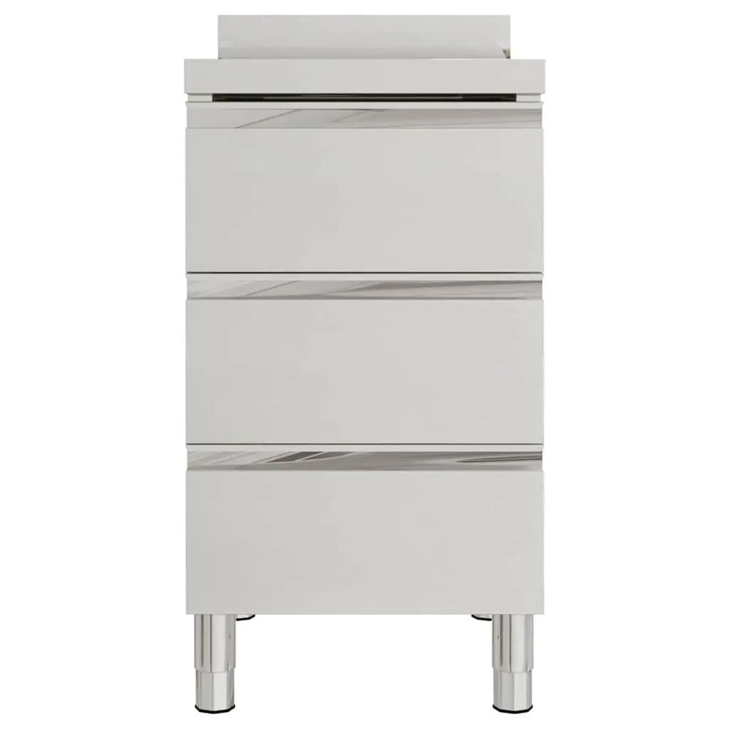 Commercial Kitchen Cabinet Stainless Steel 3 Drawers Storage Unit
