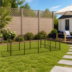 Compact 9 m² Dog Kennel with Steel Wire Mesh