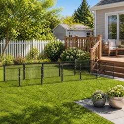 Durable Outdoor Dog Kennel with Lockable Access