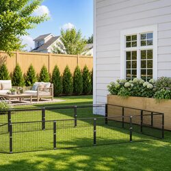 27 m² Steel Wire Mesh Dog Kennel for Outdoor Use
