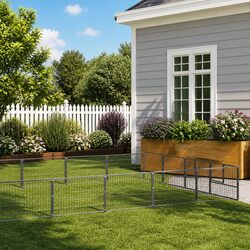Compact 32m² Outdoor Dog Kennel, Strong Steel Design