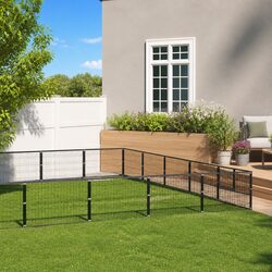 Concise Large Outdoor Dog Kennel with Steel Mesh
