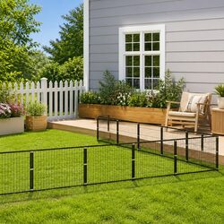 Dog Kennel Outdoor Pet Enclosure 36 m² Large Steel Wire Mesh Run Cage
