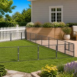 Compact and Durable Dog Kennel Run 72m² Outdoor Area