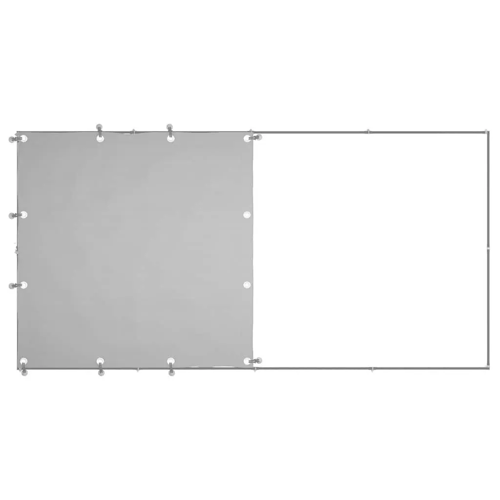 Dog Kennel Silver 2.42m² Steel Cage Outdoor Pet Enclosure Exercise Pen