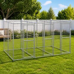 Compact and Strong Galvanised Steel Dog Kennel