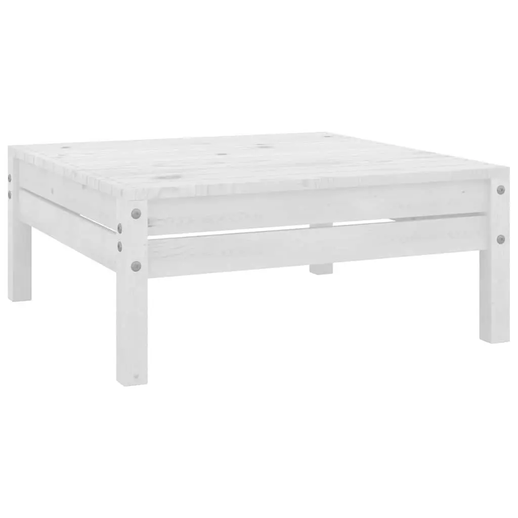 5 Piece Solid Pinewood Lounge Set in White