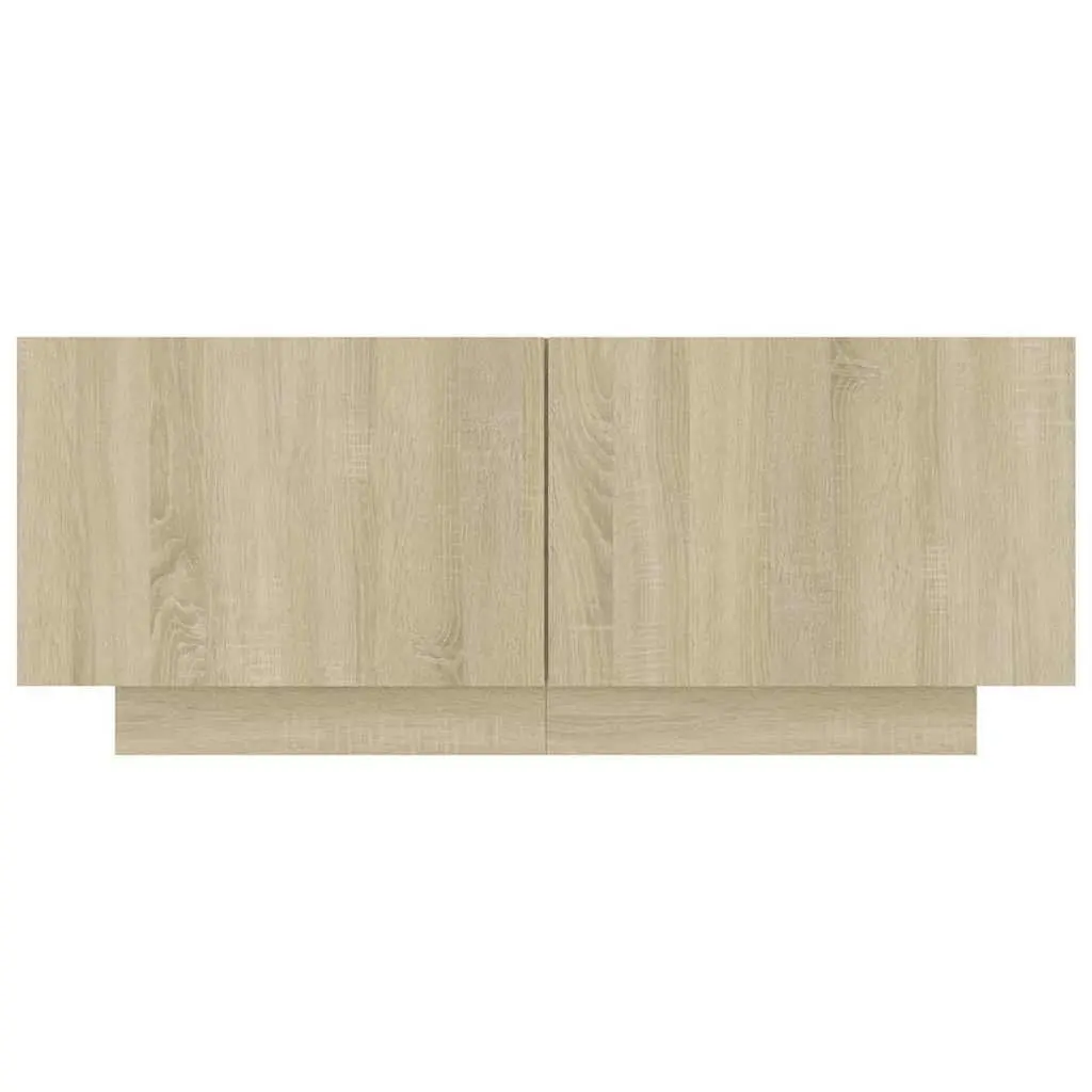 Bedside Table Brown Engineered Wood Spacious Storage Nightstand