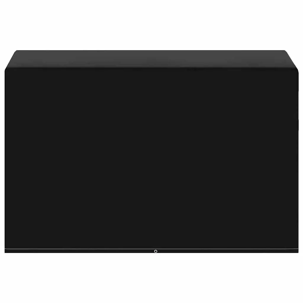 Swing Bench Cover Set Black 135 x 105 x 175 cm Durable Water-Resistant UV-Resistant with Eyelets Fastening