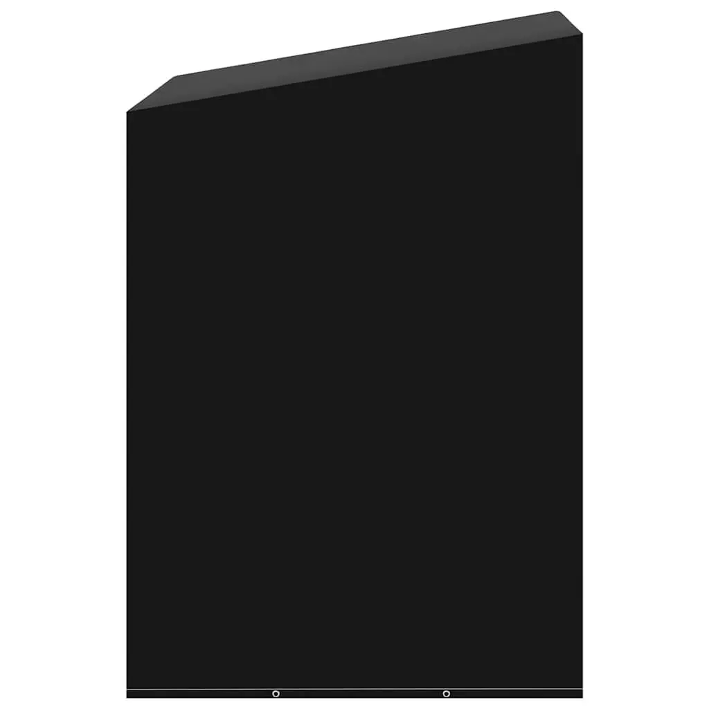 Swing Bench Cover Set Black 135 x 105 x 175 cm Durable Water-Resistant UV-Resistant with Eyelets Fastening