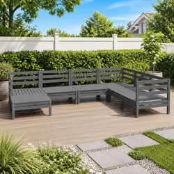 Compact 7 Piece Garden Lounge Set for Your Patio Needs