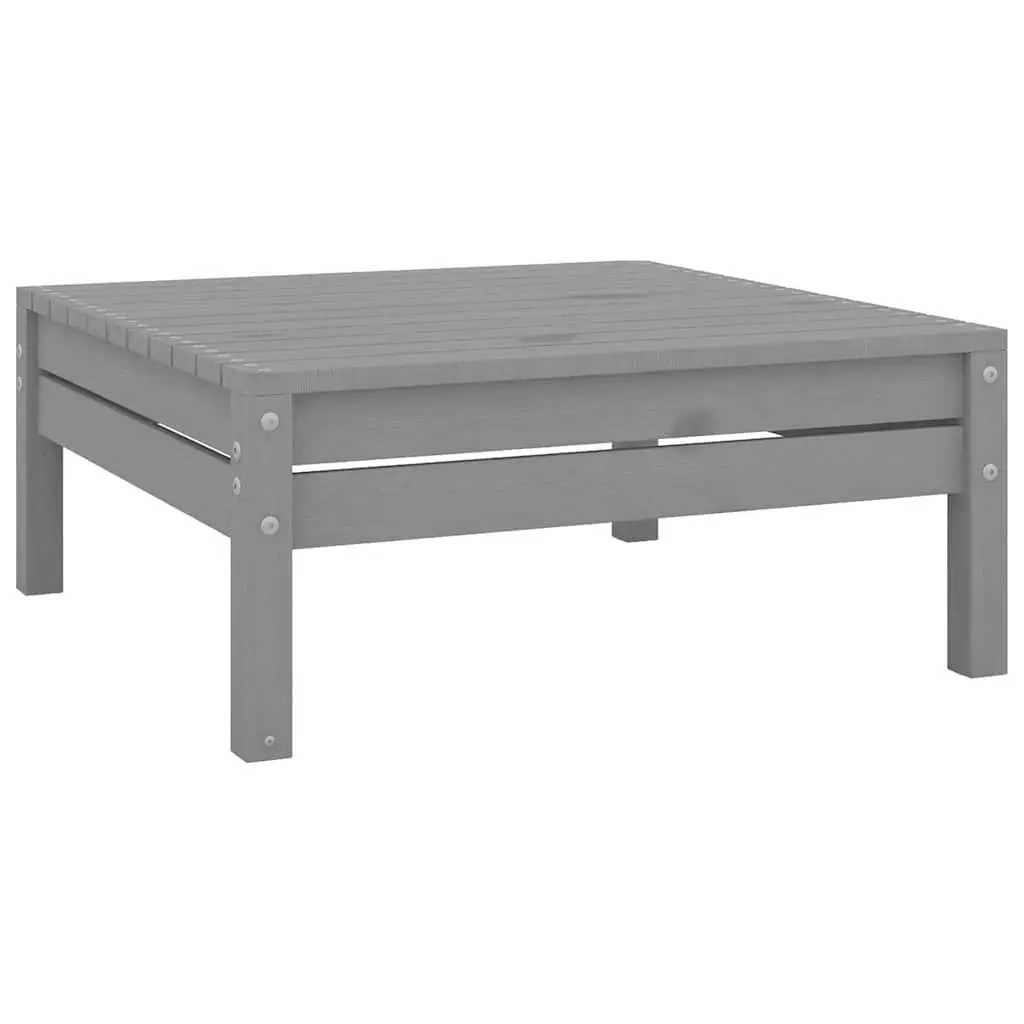 Garden Lounge Set 7 Piece Outdoor Patio Furniture Modular Wooden Sofa Grey
