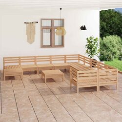 Compact and Stylish 12-Piece Outdoor Lounge Set