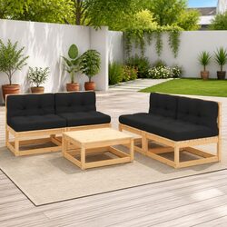 Compact 5 Piece Lounge Set for Your Garden
