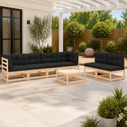 7 Piece Garden Lounge Set: Comfort Meets Style