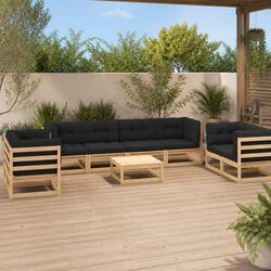 Efficient 9-Piece Outdoor Lounge Set for Relaxation