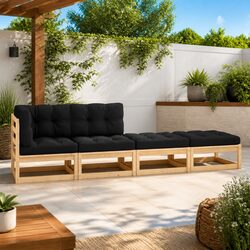 4 Piece Outdoor Lounge Set - Designed for Comfort