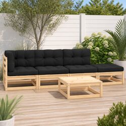 5 Piece Garden Lounge Set: Comfort Meets Durability