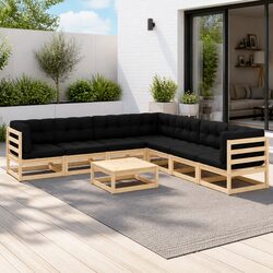 Compact and Confident 8-Piece Lounge Set for Outdoors