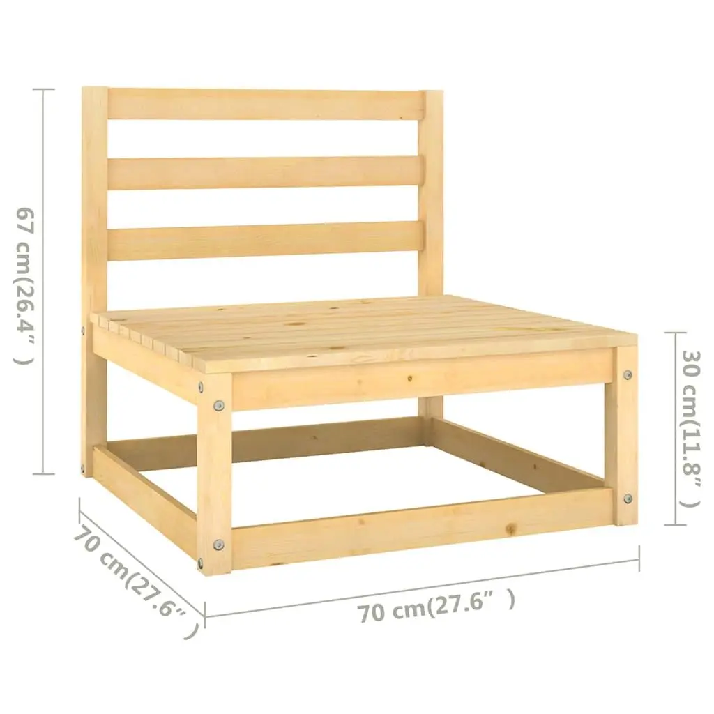 Garden Lounge Set 10 Piece Pallet Sofa Outdoor Furniture with Cushions Pinewood