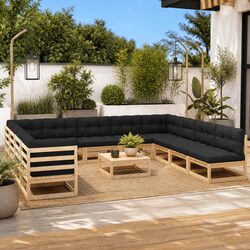 Stylish 12-Piece Lounge Set for Your Outdoor Relaxation