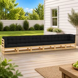 Compact and Stylish 6-Piece Garden Lounge Set