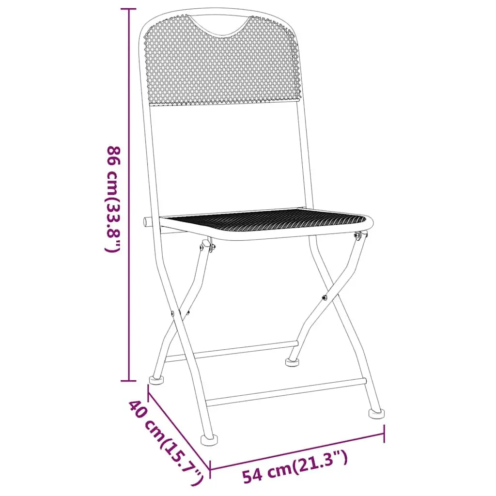 Garden Dining Set 5 Piece Outdoor Furniture Patio Table Chairs Foldable