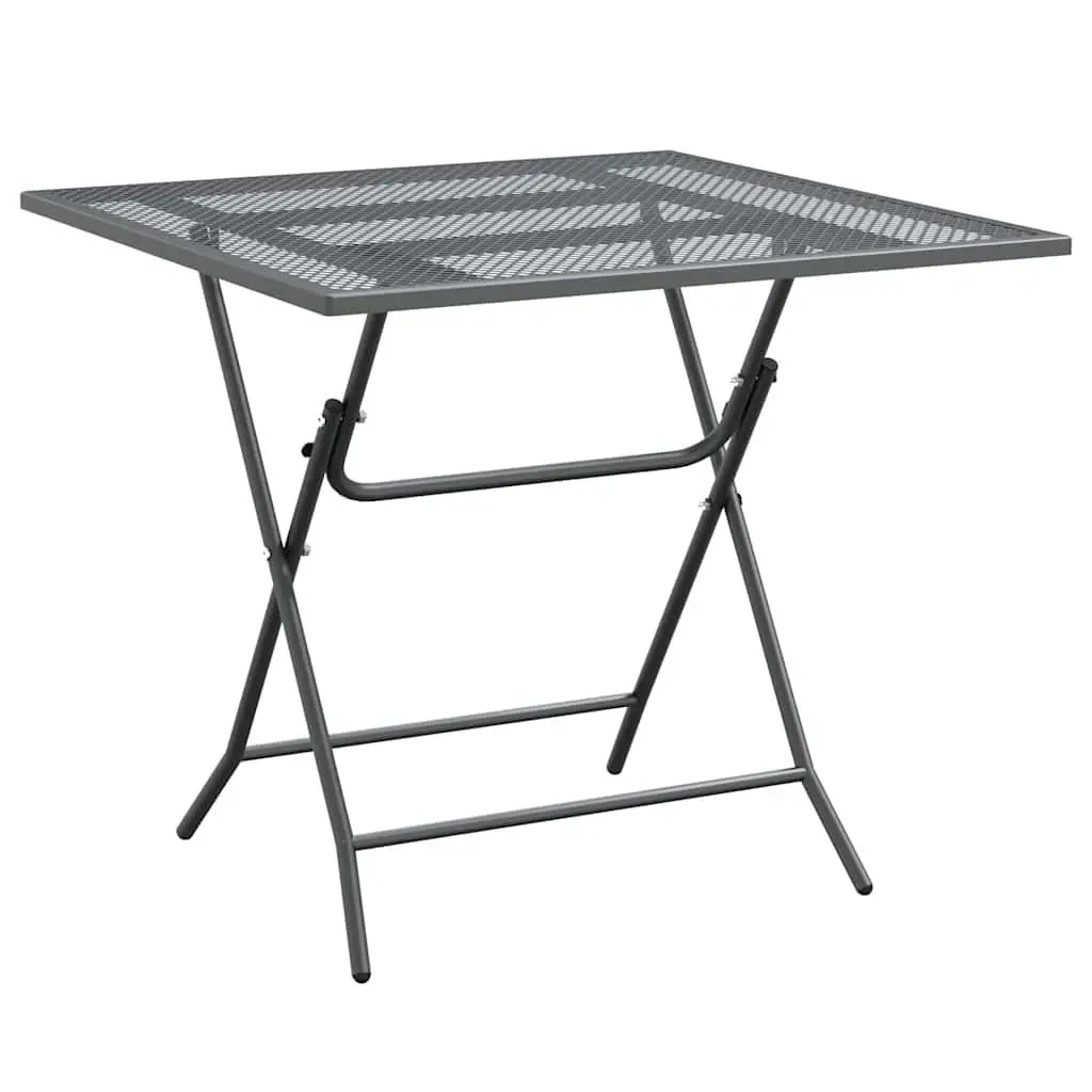 Garden Dining Set 3 Piece Outdoor Patio Furniture Anthracite Foldable Adjustable