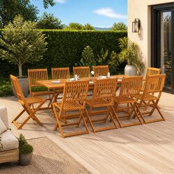 11-Piece Garden Dining Set for Outdoor Fun