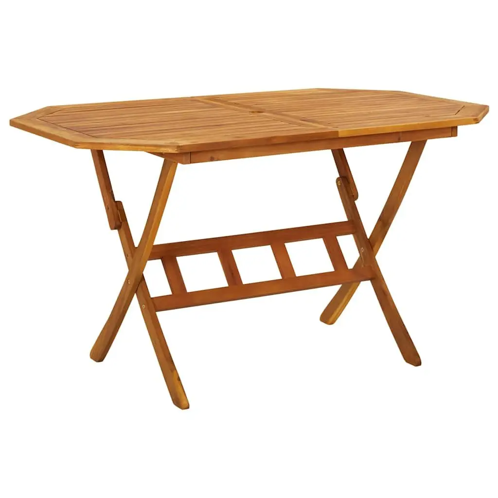 5 Piece Garden Dining Set Outdoor Patio Furniture Table Chairs Brown Wood