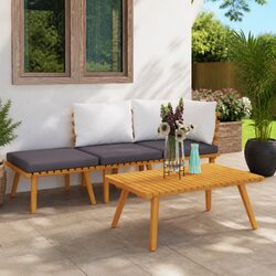 Confidently Enjoy This 4-Piece Garden Lounge Set
