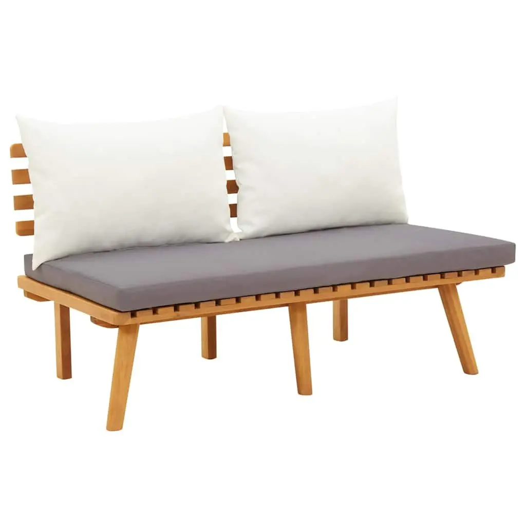 Garden Lounge Set 8 Piece Outdoor Furniture Brown Solid Wood Patio Sectional