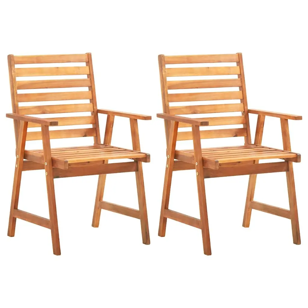 Garden Dining Set 3 Piece Solid Wood Acacia Outdoor Patio Table Chairs
