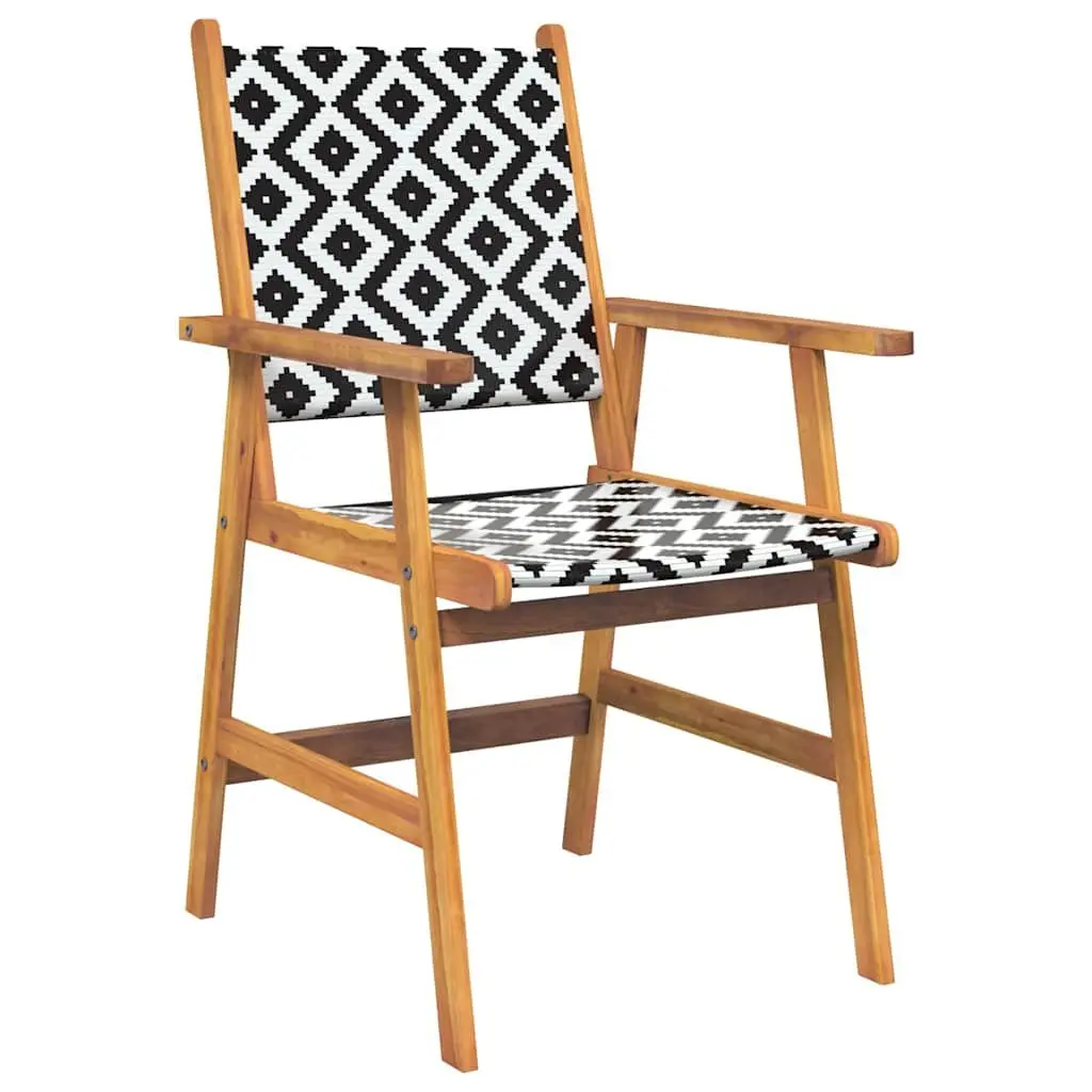 Garden Dining Set 3 Piece Outdoor Patio Furniture Solid Wood Brown